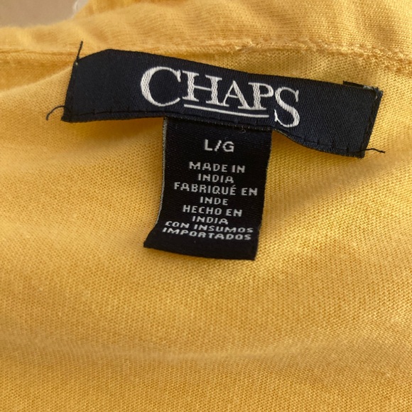 Women’s Chaps Yellow Ruffle Sleeve Tank - Picture 5 of 10